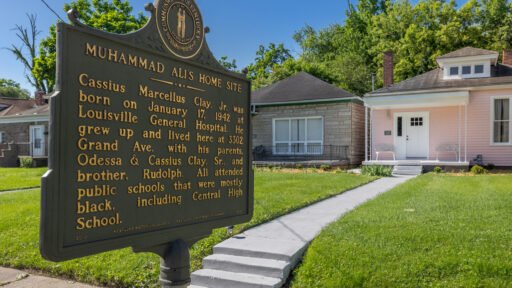 Muhammad Ali's childhood home in Louisville, Kentucky, is on the market for $1.5M, up from $50,000 in 2012. The property includes two adjacent homes and offers a unique piece of history.