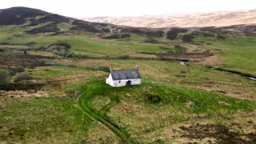 Secluded 'off-grid' cottage in the Highlands, perfect for introverts, listed for £130,000. Surrounded by stunning countryside, it requires full renovations for modern living.