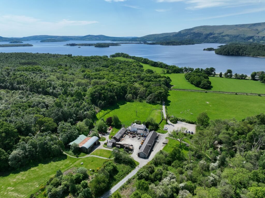 Stunning 3,000-acre Cashel Estate on Loch Lomond for sale at £4m. Features ancient woodlands, farmhouse, boating rights, and tourism potential with trails and visitor center.