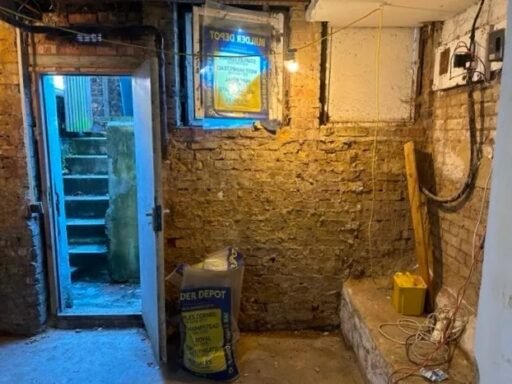 Basement flat in London's Crouch End on sale for £159,000. Requires full renovation and necessary consents. Unique opportunity for homeowners and investors.