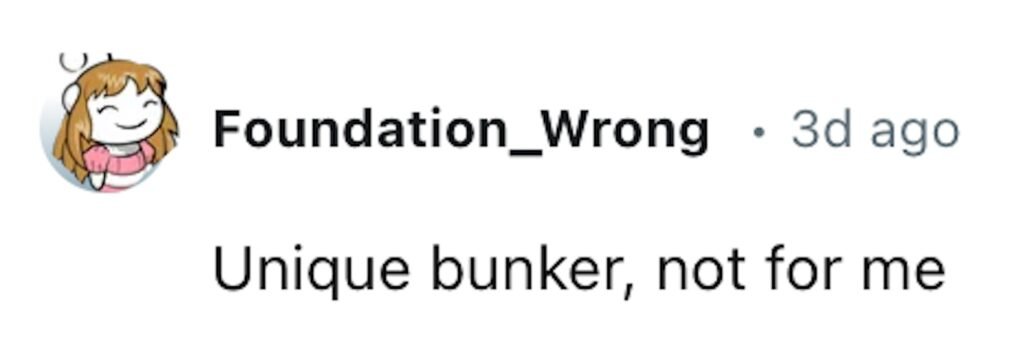 Social media comment on the post of Cornwall 'bunker' listed for £45,000—perfect for the apocalypse. This unique micro-home, formerly a pumping station, offers quirky, industrial-themed living space.