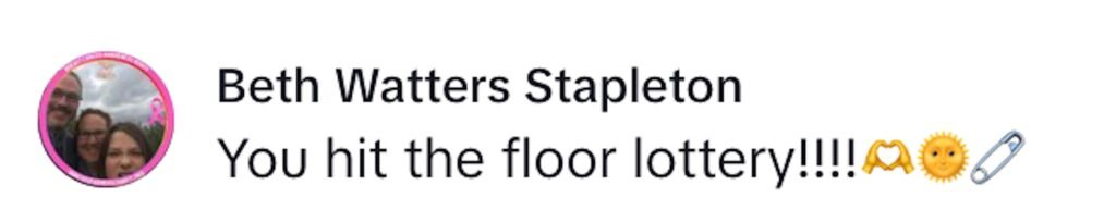 Social media comment on the post of A London couple discovered a £25,000 diamond parquet floor under their carpet during renovations, sharing the stunning find on TikTok and captivating millions of viewers.