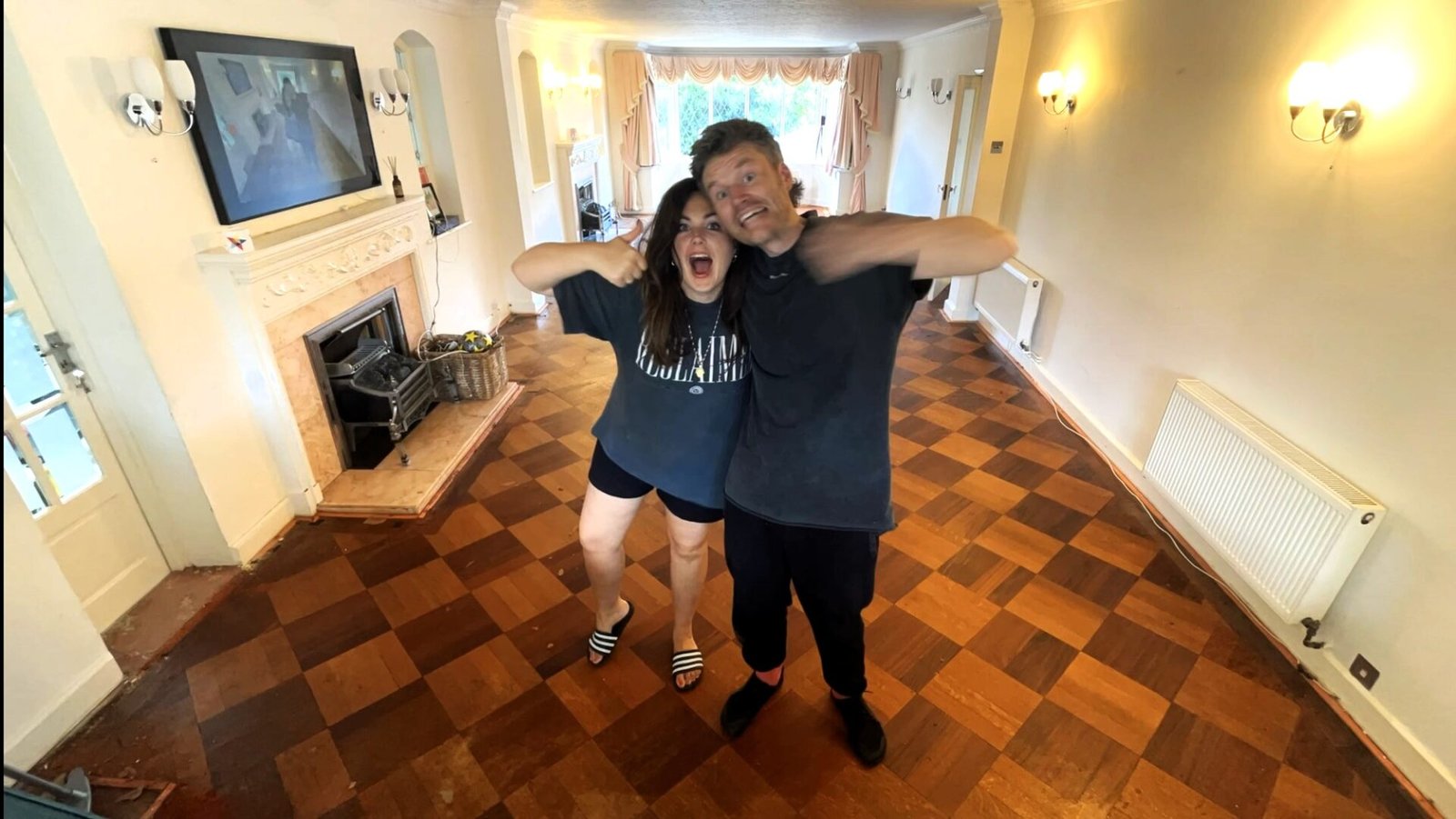 A London couple discovered a £25,000 diamond parquet floor under their carpet during renovations, sharing the stunning find on TikTok and captivating millions of viewers.