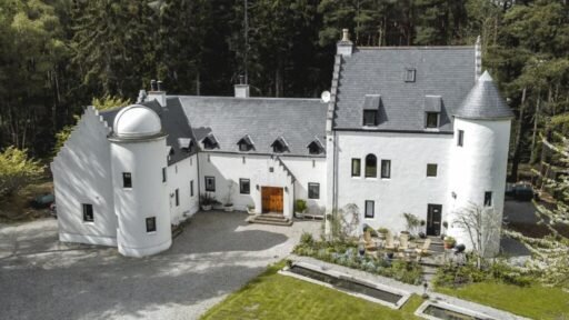 Explore the stunning White Rose Tower in Scotland, now on the market for £685,000. This castle features an observatory, five bedrooms, and a luxurious self-contained annexe.