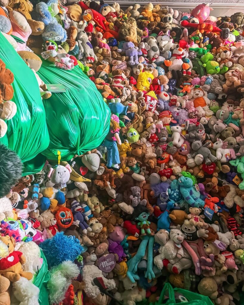 Explorer Ben Stevens uncovers abandoned Cambridgeshire home filled with 20,000 stuffed animal toys. Once a normal suburban house, now an eerie, toy-filled wonder.