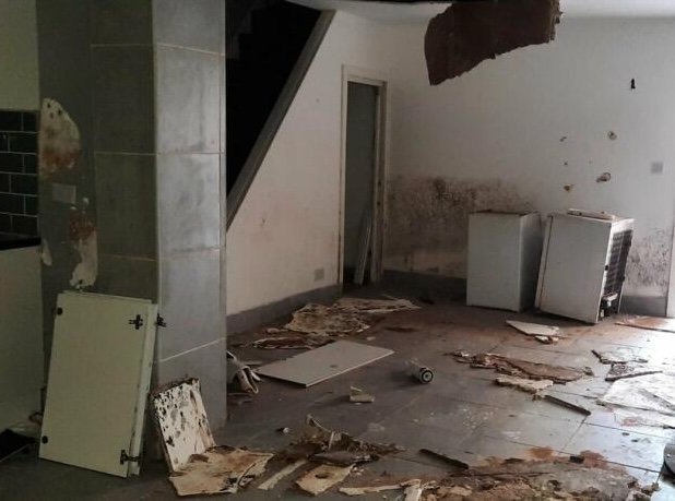 A "terrifying" three-bedroom house in one of the UK's most dangerous areas is up for sale at £42,000. The dilapidated Edlington property leaves potential buyers shocked.