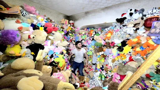 Urban explorer discovers abandoned Liverpool home filled with 10,000 vintage toys worth £100,000 - a hoarder's treasure trove of stuffed animals and collectibles.