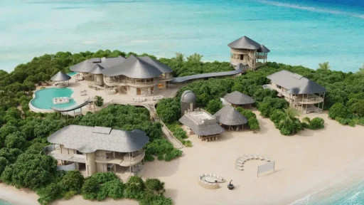 A private island in the Maldives, priced at £33.7M, offers ultimate luxury with sandy beaches, a villa complex, and exclusive access to Soneva Jani’s award-winning amenities.