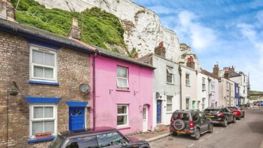 Charming two-bedroom cottage near the White Cliffs of Dover, listed for £180,000, features a unique garden cave and Victorian character, just minutes from the town's port.