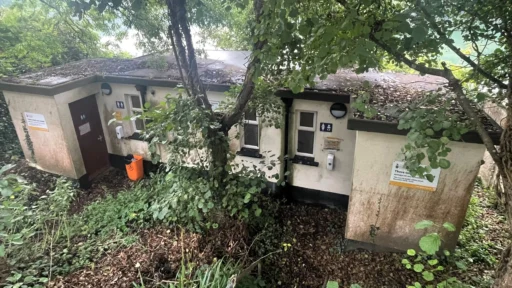 A disused riverside toilet block with stunning views over the River Fal in Malpas, Cornwall, is up for auction at £30,000, offering a unique renovation opportunity despite its quirky past.