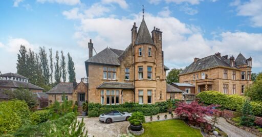 A stunning seven-bedroom villa featuring a private rugby pitch, gym, and heated garden pod is on sale for £1.55 million in Pollokshields, Glasgow. A unique blend of history and modern luxury.