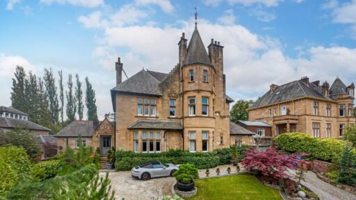 A stunning seven-bedroom villa featuring a private rugby pitch, gym, and heated garden pod is on sale for £1.55 million in Pollokshields, Glasgow. A unique blend of history and modern luxury.