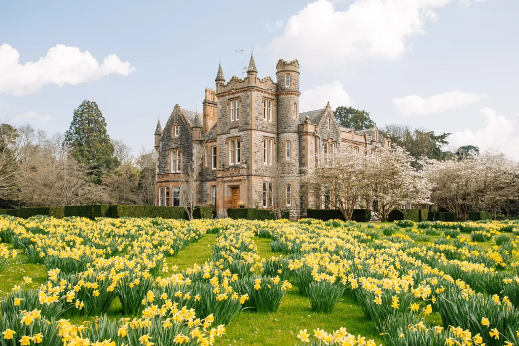 A fairy tale-like castle, Elmfield, built in 1850, is on the market for £3.35M. Nestled in Northern Ireland, this 90-acre estate offers historic charm and modern luxury.