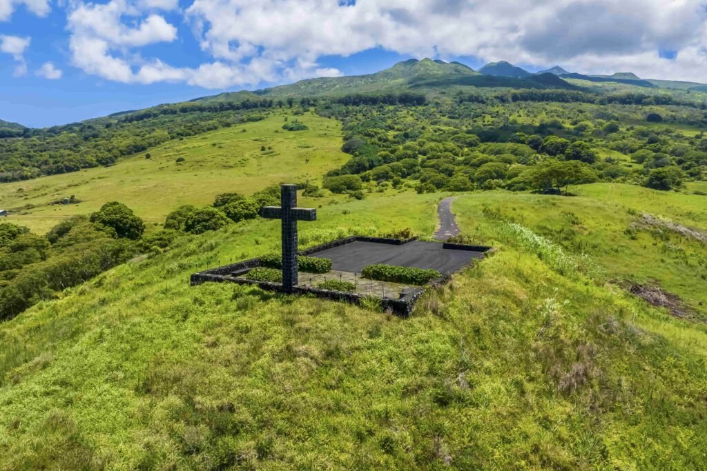 Hāna Ranch, a stunning 3,000-acre property in Maui, Hawaii, featuring ocean views, orchards, and equestrian facilities, is on the market for $75M, offering a serene, storybook setting.