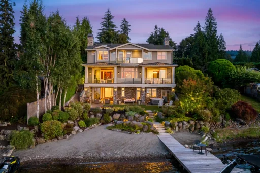 Train's lead singer Pat Monahan lists his stunning $8M Lake Sammamish mansion, featuring 5 bedrooms, waterfront views, a private dock, and luxurious amenities for year-round living.