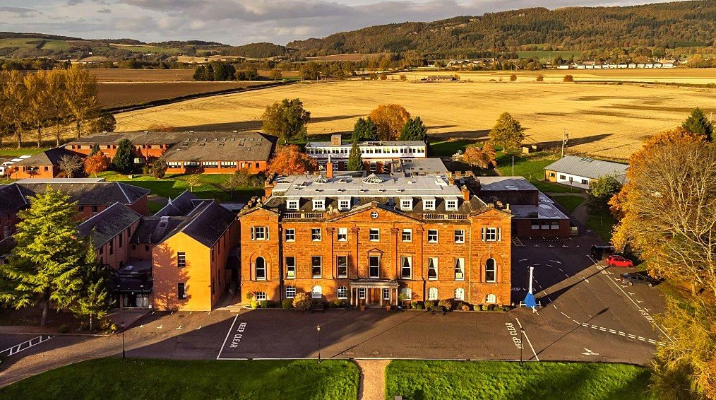 A historic 231-year-old former boarding school in Scotland, Kilgraston House, is up for sale after closing due to debt. Set on 55 acres, it offers redevelopment potential.