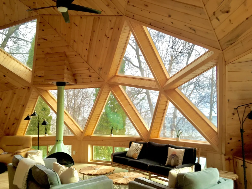 Stunning geodesic dome cabin on Lake Superior, Minnesota, hits the market for £1m. With breathtaking views, modern updates, and a lakeside deck, it offers a magical retreat.