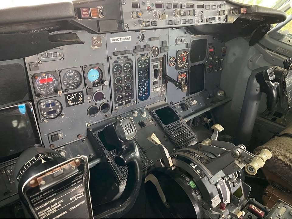 Boeing 737 cockpit on sale for £25K. Ex-RAF engineer planned to turn it into a glamping pod - now up for grabs for aviation buffs, bars, classrooms, or man caves.