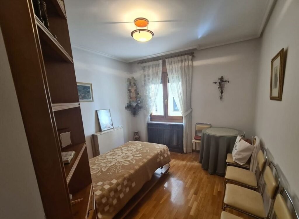 A quirky flat in Soria, Spain, is on sale for £297K - featuring a private chapel in the living room. With 5 rooms, 2 baths, and unique charm, it's a one-of-a-kind find.