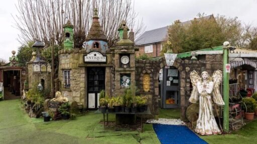 A quirky bungalow in Wigan with its own garden centre and whimsical decor is on the market for £495,000 - offering unique living space and exciting development potential.