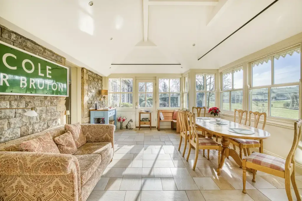 Historic Somerset railway station turned stunning 3-bed home hits the market for £1m - complete with original ticket office kitchen and platform-turned-Garden Room.