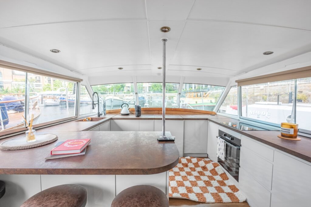 A historic houseboat once owned by aviation pioneer Sir Thomas Sopwith is for sale at £250,000 after being fully restored into a bright two bedroom home in London.