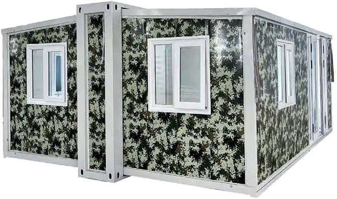 A £27k prefab metal tiny home on Amazon offers up to 4 bedrooms, fold-and-build portability, and even a camo exterior - ideal for off-grid living or compact retreats.