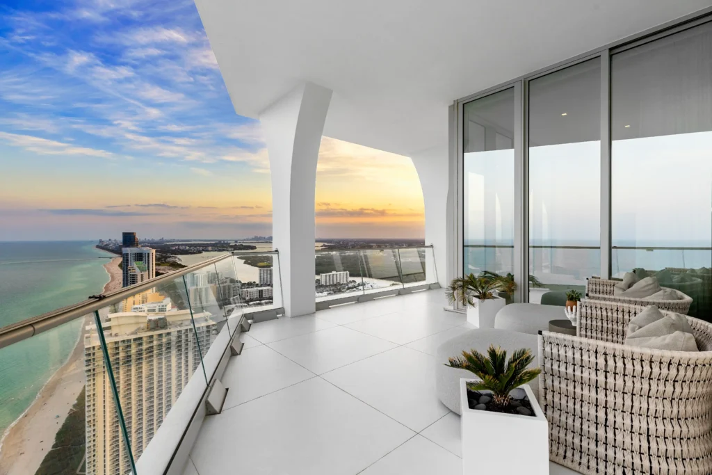 A \$28.6m Miami penthouse once owned by crypto billionaire Adam Weitsman boasts 12ft ceilings, private spa, pool, and skyline views just steps from celeb-loved beaches.