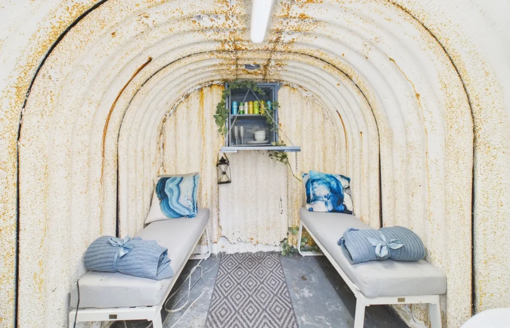 WW2 Anderson shelter turned garden bar boosts charm of £245K Stafford home - rare historical feature adds unique appeal to three-bed property on market.