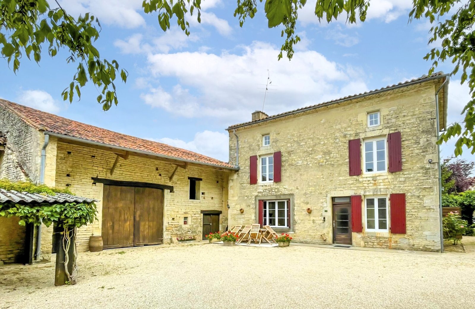 A five-bedroom French chateau with a pool and garden is on sale for just £102,000 in Fouqueure, offering more space and charm than a UK flat priced nearly the same.