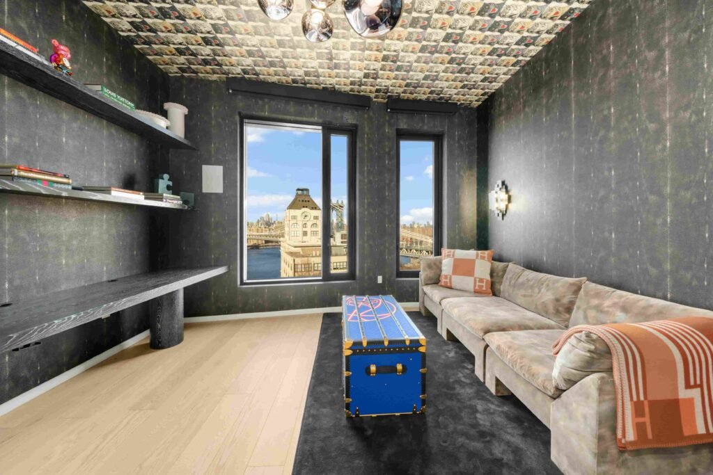 Ben Simmons has listed his $17M Brooklyn penthouse in the Olympia Dumbo building, featuring skyline views, luxury interiors, and elite amenities after moving to LA.