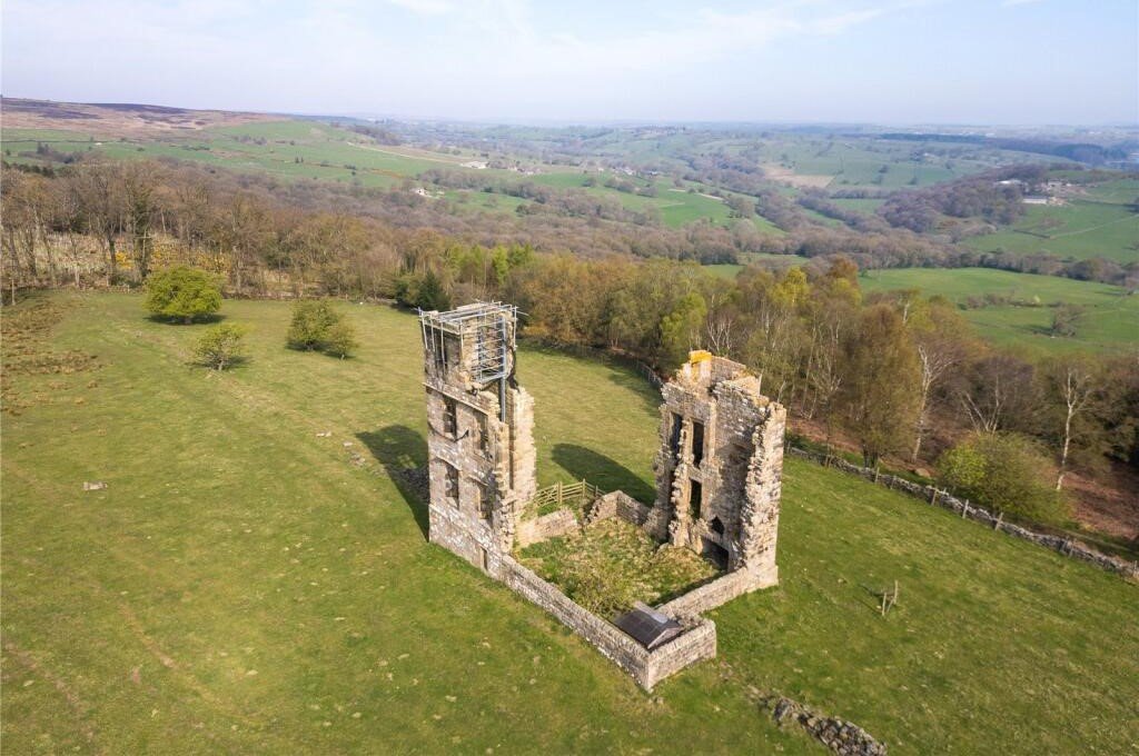 A ruined 17th-century hunting lodge in Yorkshire is on sale for £125,000 - with plans to transform it into a stunning three-bedroom home in a scenic rural setting.