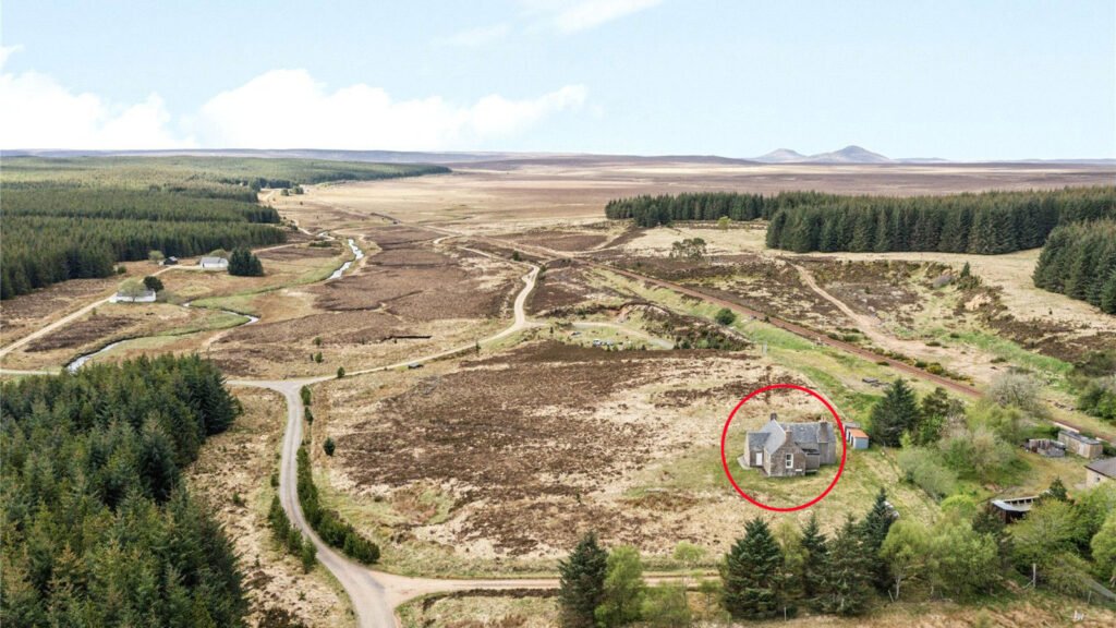 One of the UK's most remote homes, a former schoolhouse in Caithness near a Unesco World Heritage Site, is for sale at £120K with vast views and rich historical charm.