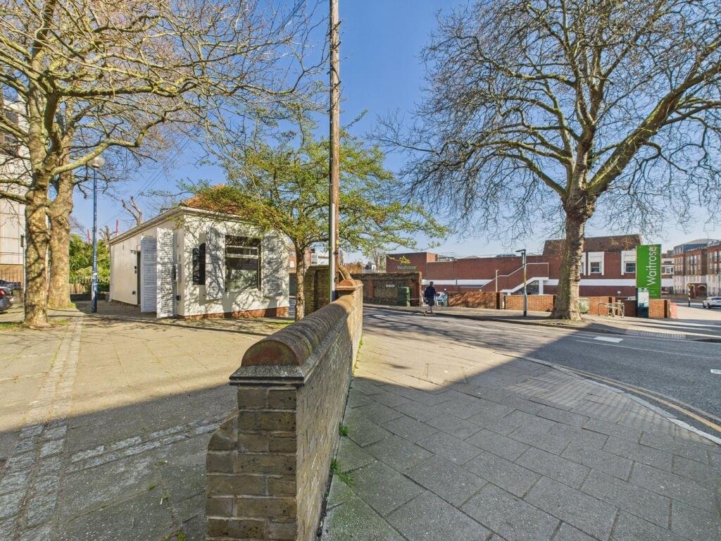 A former public toilet in Ramsgate, now a £110,000 mini bungalow with a courtyard, kitchenette and shower room, offers quirky charm and potential near the town centre.