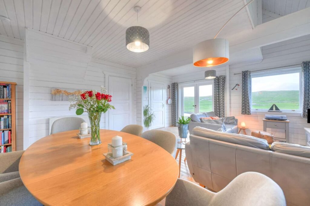 A £200,000 Shetland bungalow with stunning Atlantic views, spacious interiors and rich historic surroundings offers one of Britain’s most scenic and serene living spots.