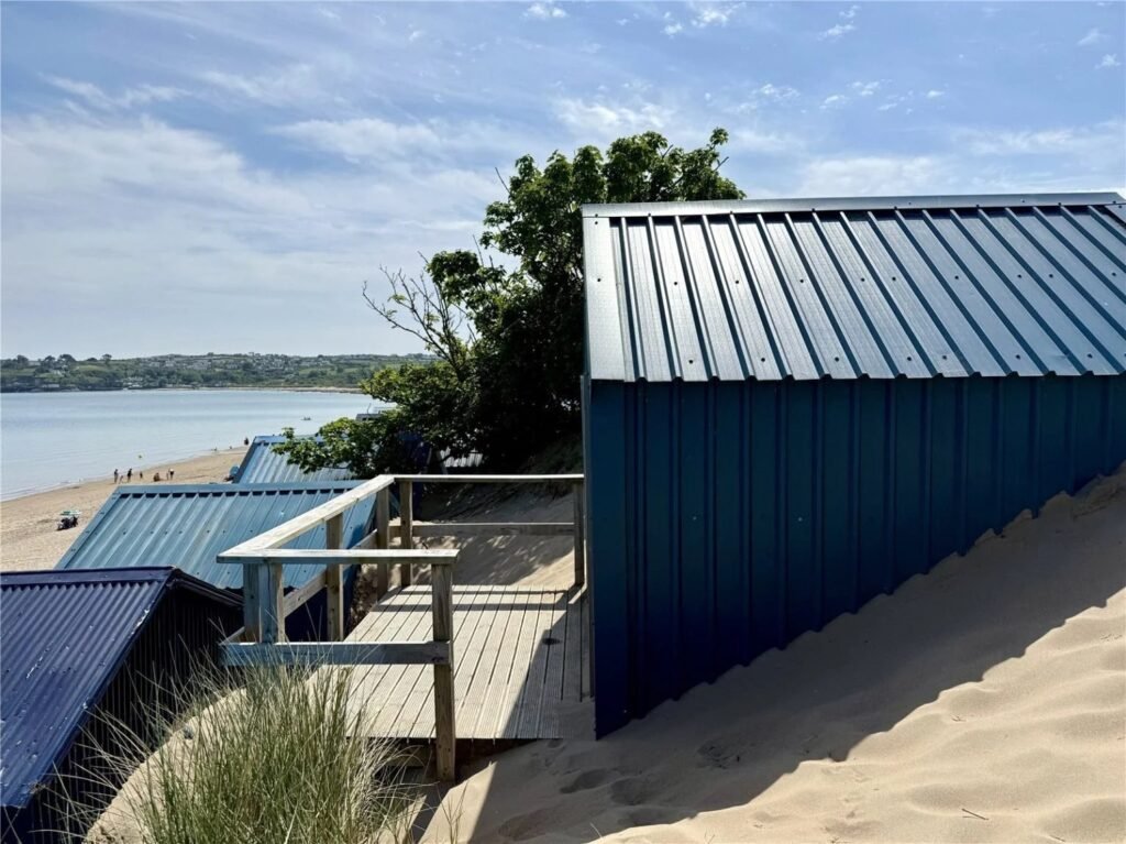 A £150,000 beach hut in Abersoch is up for sale, matching the price of a local house, offering sea views, a balcony and changing area but no seating or kitchen.