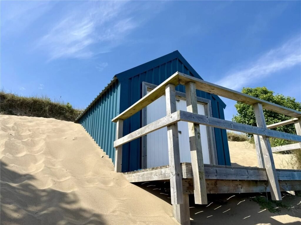 A £150,000 beach hut in Abersoch is up for sale, matching the price of a local house, offering sea views, a balcony and changing area but no seating or kitchen.A £150,000 beach hut in Abersoch is up for sale, matching the price of a local house, offering sea views, a balcony and changing area but no seating or kitchen.
