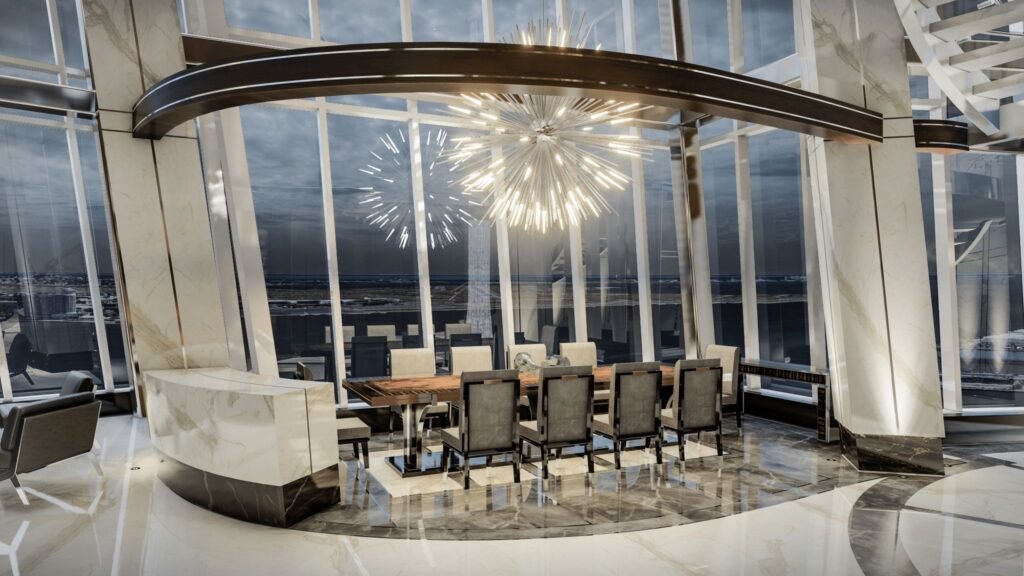 The Grand Penthouse in Boston boasts 10,000 sq ft of opulence, a transparent indoor infinity pool, and could break records with its \$49.5m price tag as Massachusetts’ priciest home.
