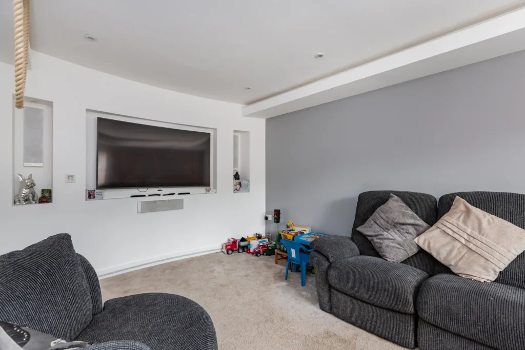A £585k Whitstable home with a Ferrari parked in the kitchen stuns buyers, but the sleek V12 convertible isn’t included in the sale of this stylish four-bed property.