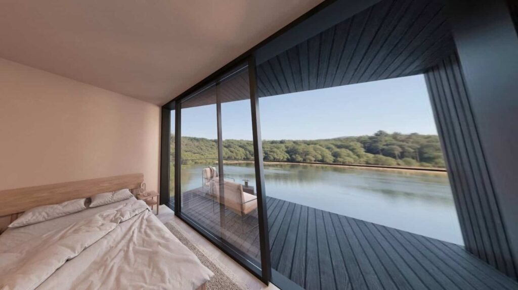 Luxury floating homes at Dorset’s Silverlake Estate start at £260,000, offering bespoke design, lake views, spa access and eco-living in a tranquil, nature-filled setting.