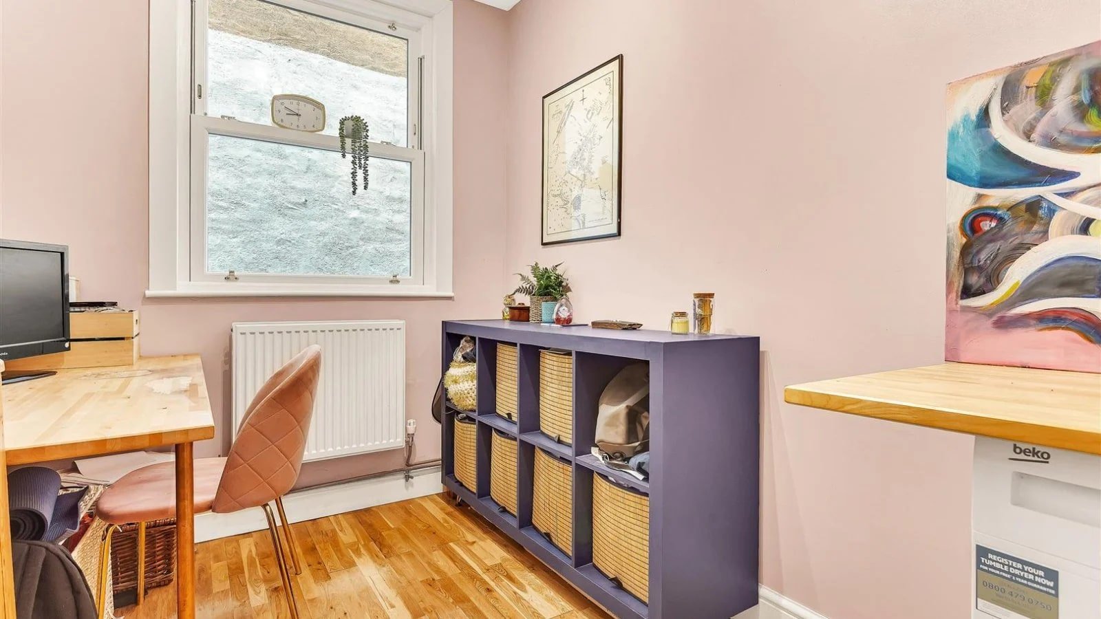 A Victorian semi in Bedford with three bedrooms, a stylish courtyard, and a fully equipped salon outbuilding is on sale for £450,000 offering charm and versatility.