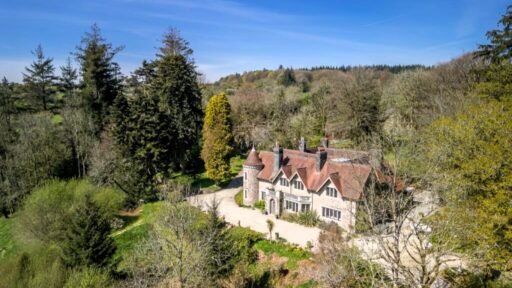Former King Charles country home Brimptsmead Estate in Dartmoor is for sale at £4.5m, featuring 6 bedrooms, 2 cottages, 9 acres, and royal fishing rights.