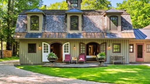 A \$3.25m Massachusetts estate features a quarry-carved pool with a 16ft waterfall, lush gardens, a canopy porch, and serene luxury across 3,459 sq ft of private grounds.