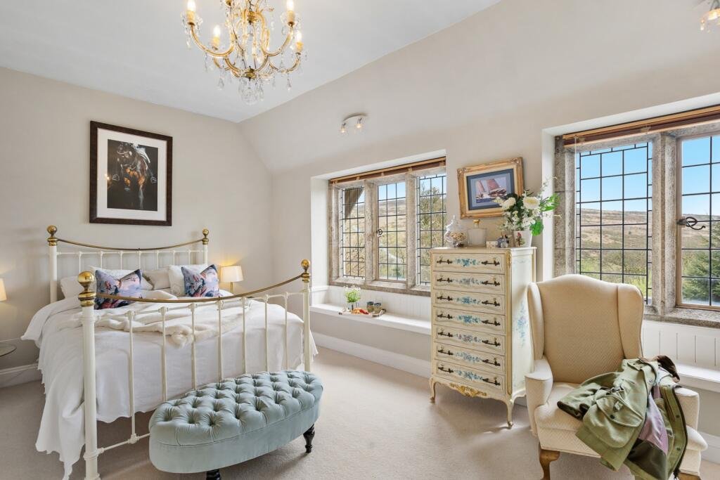 Former King Charles country home Brimptsmead Estate in Dartmoor is for sale at £4.5m, featuring 6 bedrooms, 2 cottages, 9 acres, and royal fishing rights.