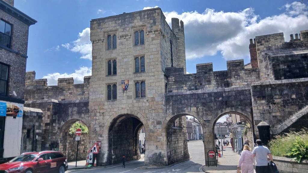 Historic Micklegate Bar in York listed for £333 a month without running water - three floors of castle-like charm ideal for retail or arts and crafts use.