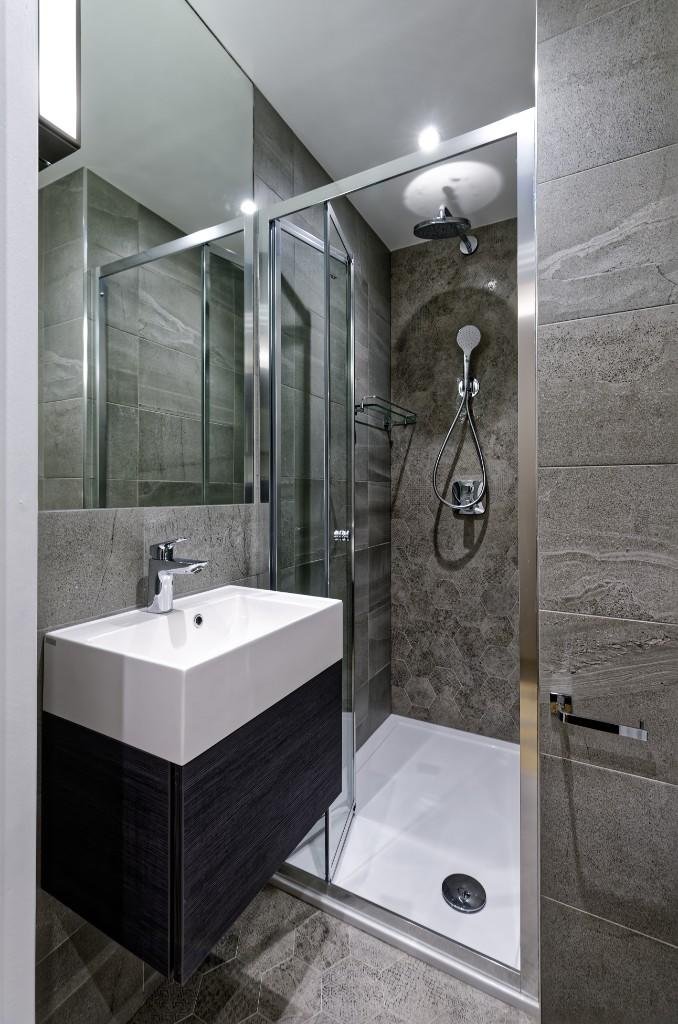 Tiny Marylebone flat with sofa bed, shared kitchen, and compact courtyard costs £2,578 a month, offering luxury service but less space than a house in Shildon.