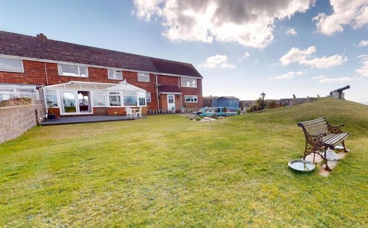 This £625,000 Dorset home offers sea views, a garden cannon and secret three-level tunnels once part of a fort, blending historic intrigue with modern coastal living.