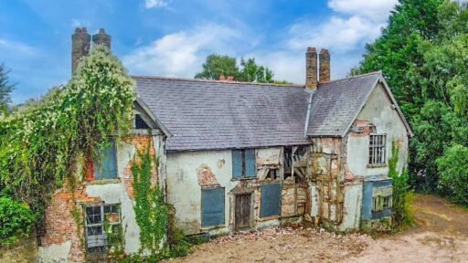 A 500 year old Grade II listed house in Ruabon near Wrexham is up for auction at £120000 offering historic charm and development potential but needing major restoration.