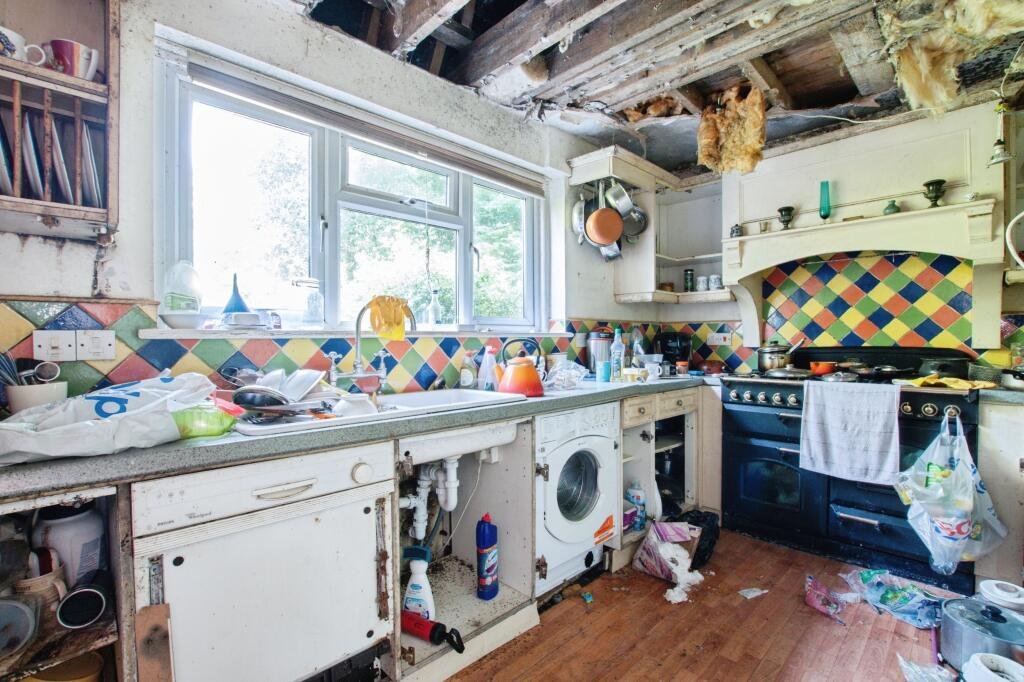 Mould-covered four-bed Bournemouth home hits market for £600,000 with graffiti, rubbish and full renovation needed just minutes from the award-winning seafront.