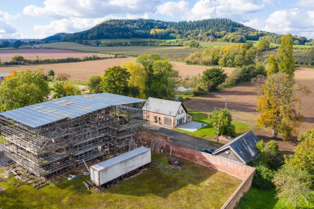 A 17th century six-bedroom manor in Herefordshire with walled gardens is for sale at £150,000, offering a rare restoration project after over a century of abandonment.